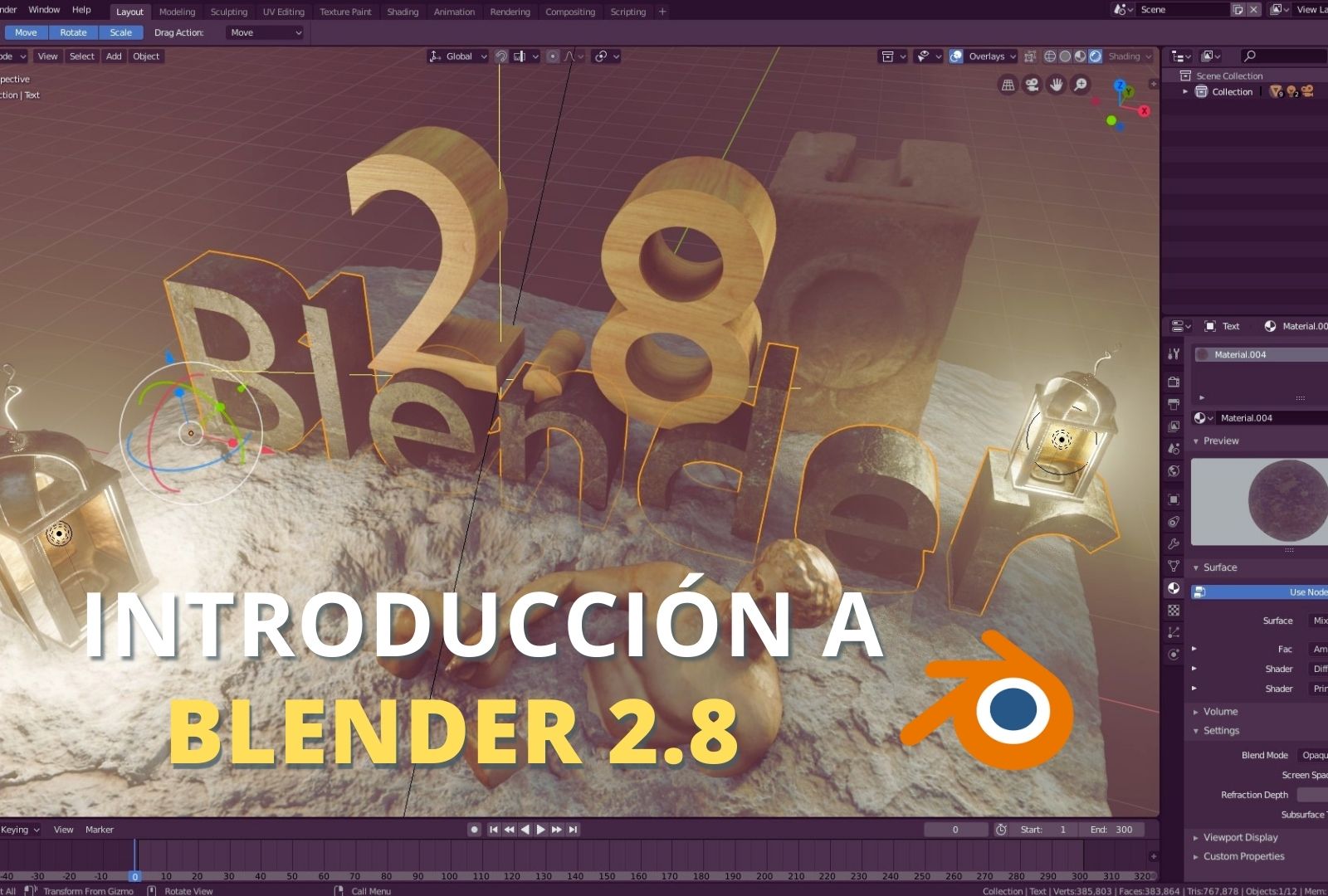 Introducción a Blender 2.80 Beta. ¡Descubre todas sus nuevas herramientas!