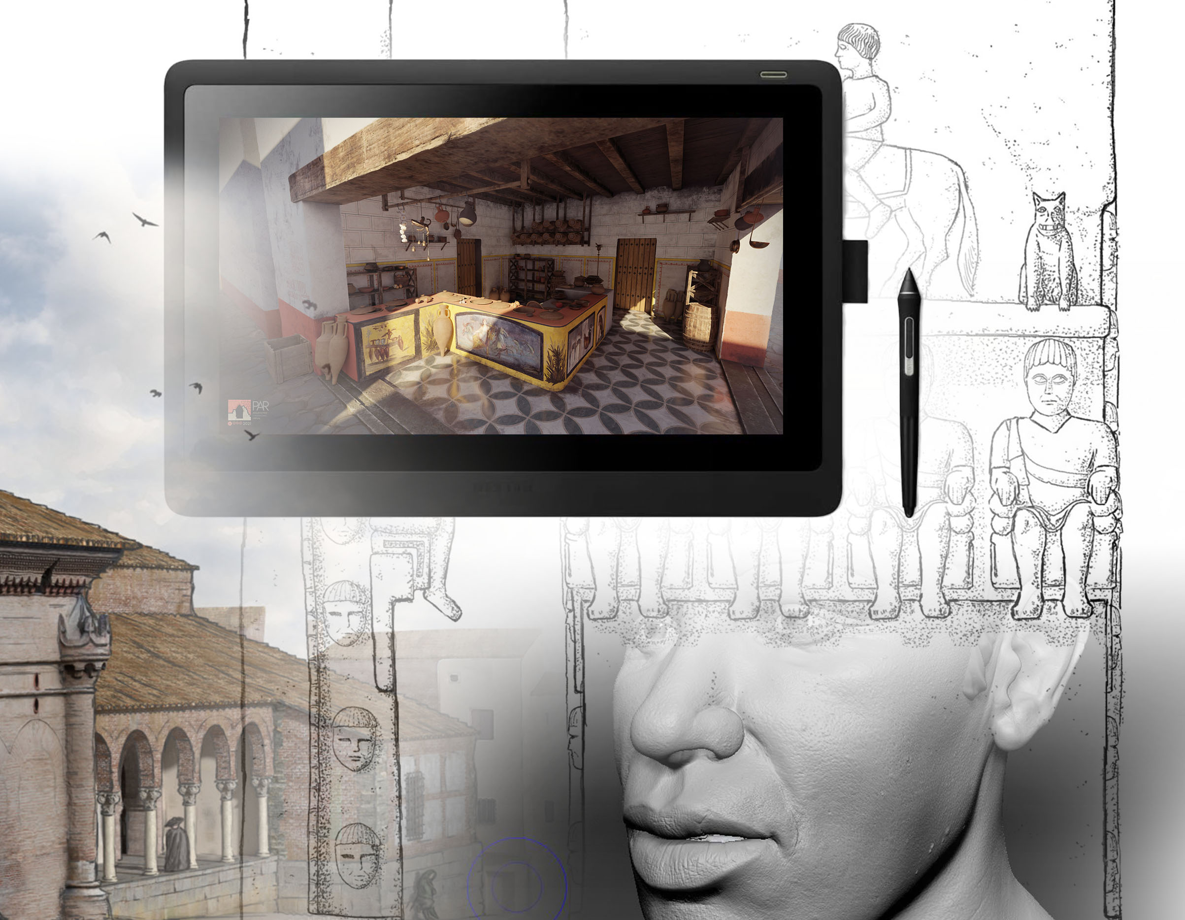¿Es necesaria una tableta gráfica para trabajar diseño 2D y 3D en Patrimonio Virtual?