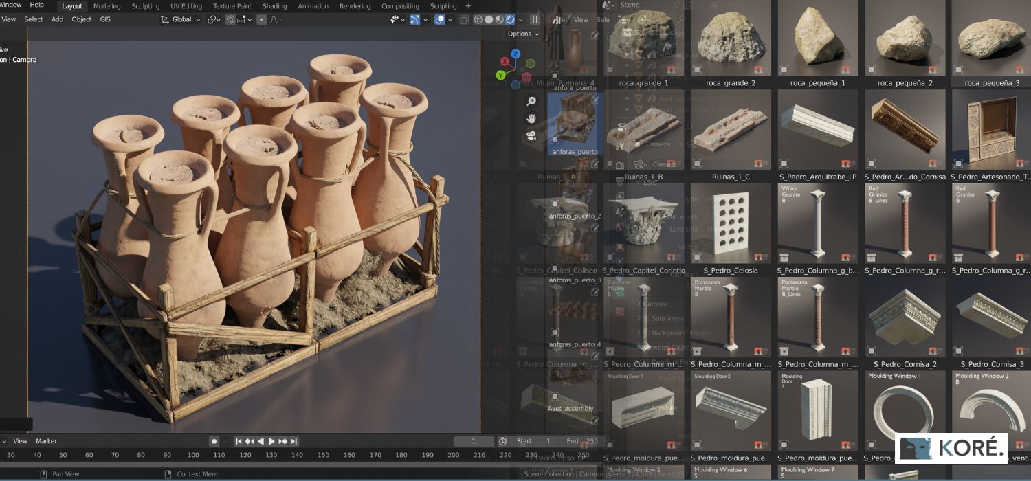Nuevas herramientas para crear colecciones de objetos 3D con Blender