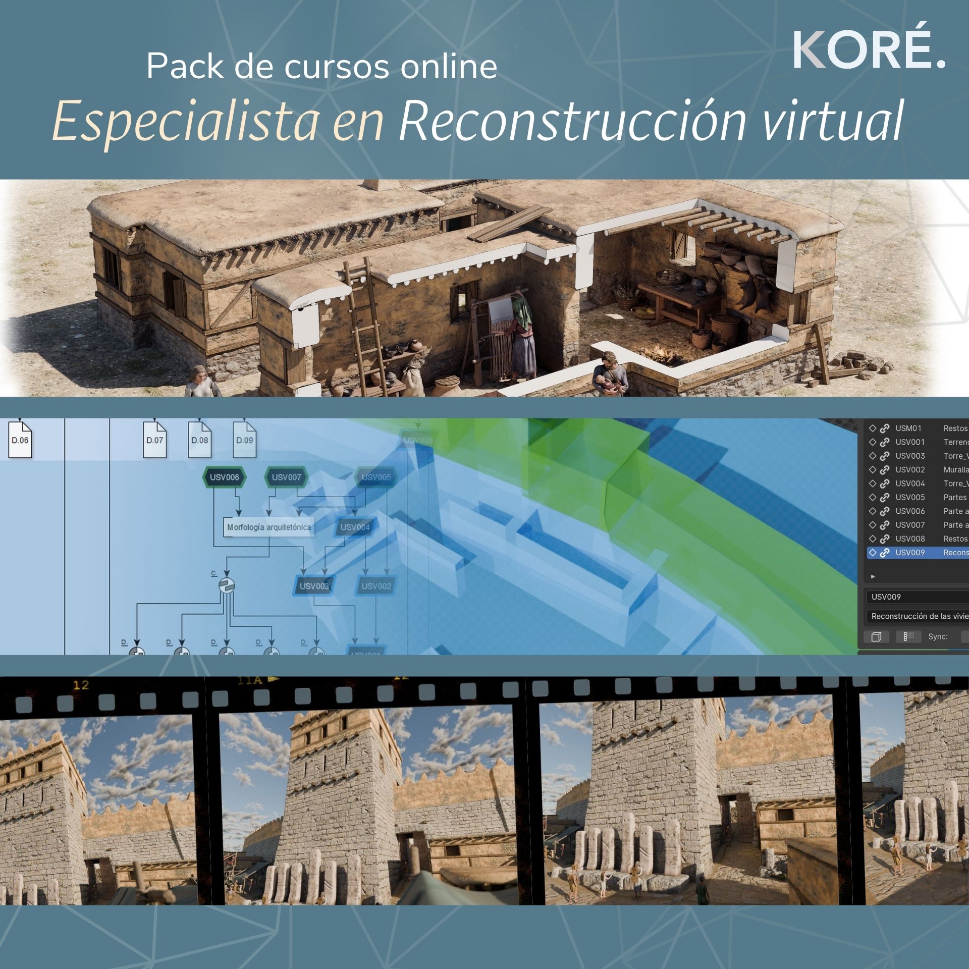 Conviértete en especialista en reconstrucción virtual en 3D